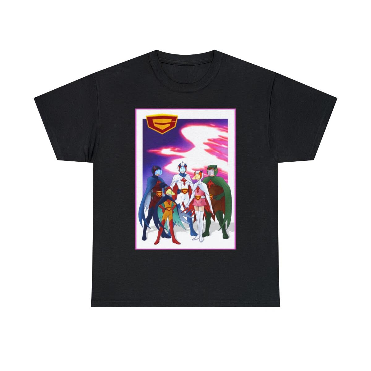 Battle of the Planets team G Force Gatchaman Short Sleeve Tee 3XL