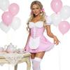 Cosplay-Hausmädchen-Outfit im Spiel-Thema aus Polyester für Sommer-Anime-Events