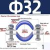 304 Stainless Steel Pipe Clamp: Thickened Clamp for Electric Pole Bracket