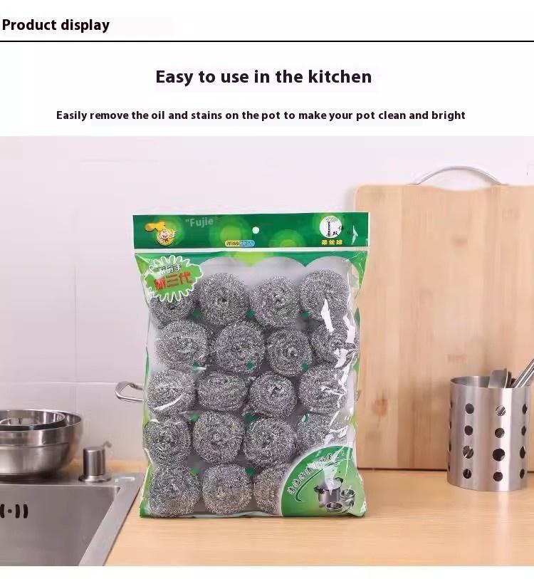 20 pezzi palline di filo per la casa palline pulenti spazzole per pentole in acciaio inossidabile spazzole di filo palline di filo da cucina spazzole per lavastoviglie pentola