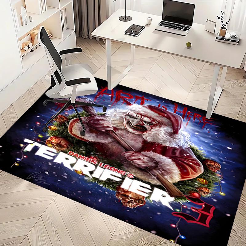 1pc Art the Clown Terrifier5 Print Area Rug - Soft, Washable Non-Slip Indoor Mat, Living Room, Home Office Decorative Rug,Office Decorative