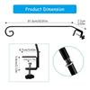 Painting Flowers Basket Hanging Hook Flowers Pot Plant Support Hangers Hook for Outdoor Garden Planter Wind Bells