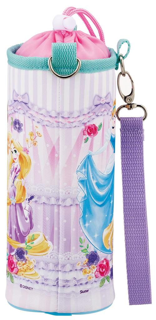 Skater Bottle Water Bottle Case for Disney Princess Size Cover, Kids, Multi-Size, Design, 26, Girls, PVPF7-A
