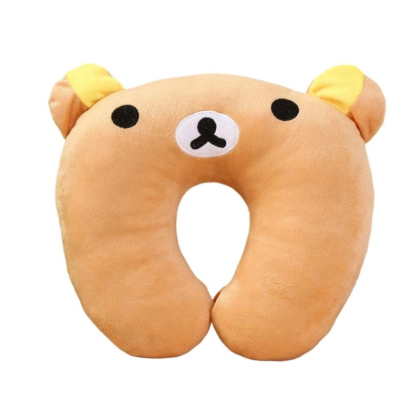 Breathable Travel U Shape Neck Pillow Lightweight Compacts Cartoon Animal Cushion For Airplanes Car And Office Comfort