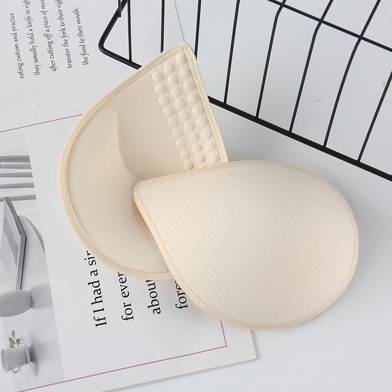 Teardrop Heart-Shaped Invisible Breathable Bra Pads for Yoga & Sports Lingerie