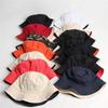 Spring and Summer Cotton Solid Double Sided Bucket Hat Fisherman Outdoor Travel Hat Sun Cap for Men and Women 282