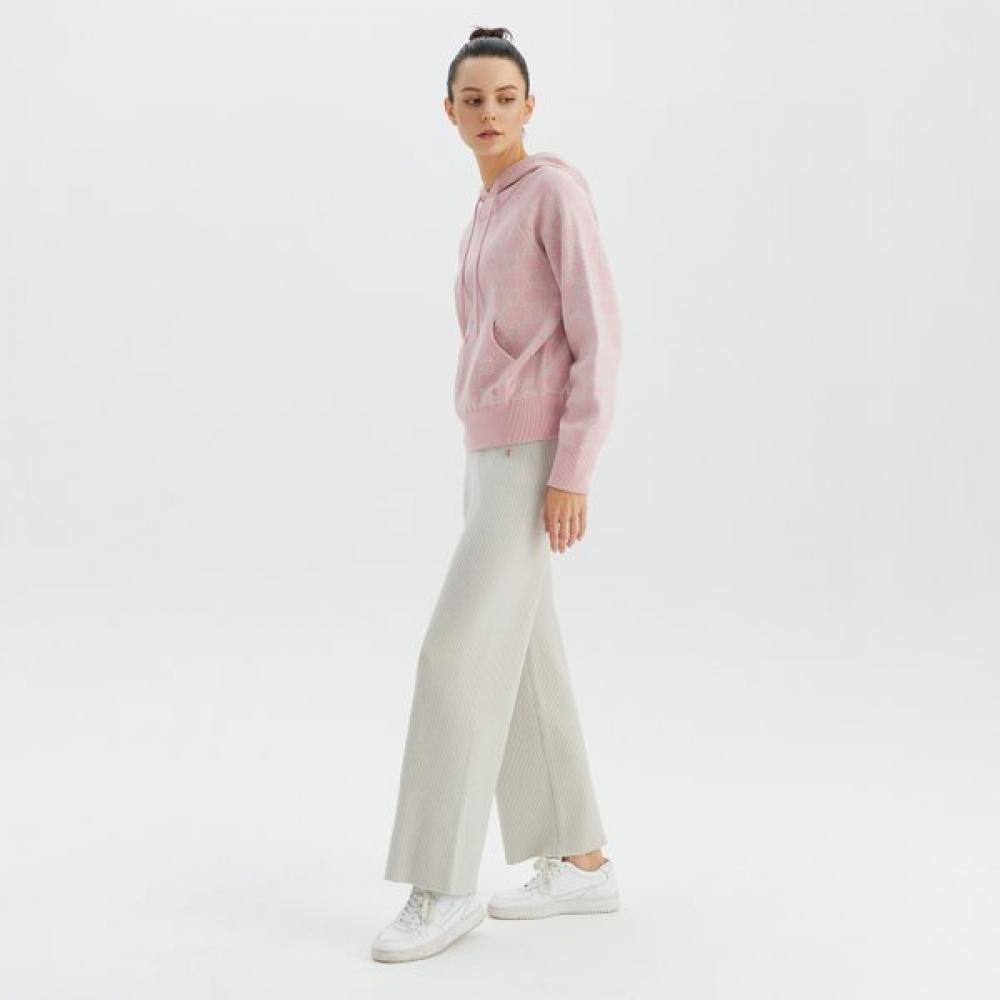Huit Rib Knit Straight Fit Pants Htwpn3l07t
