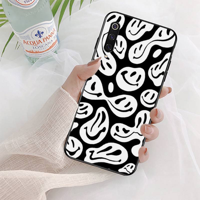 Funny Smiley Face Phone Case for Xiaomi mi 5 6 8 9 10 lite pro SE Mix 2s 3 F1 Max2 3