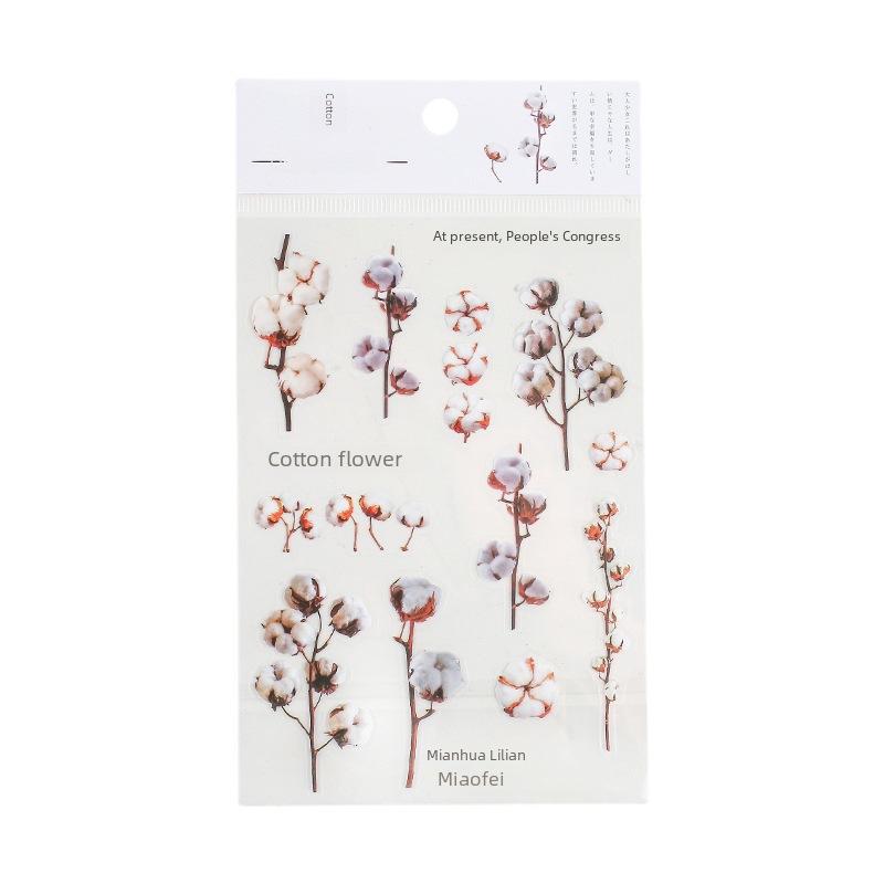 Mr. Paper PET Flower Series 2 Stickers: Fresh Floral DIY Decorations