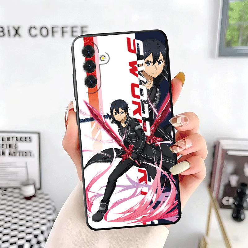 Anime S-Sword O-Online SAO Soft Phone Case for Samsung A17 A37 A57 A16 A26 A36 A56 A15 A25 A35 A55 A14 A24 A34 A54 A13 A23 A33 A