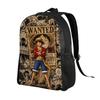 Ones Pieces Backpack Luffy Hiking Backpacks Female Fashion School Bags Custom Pattern Rucksack