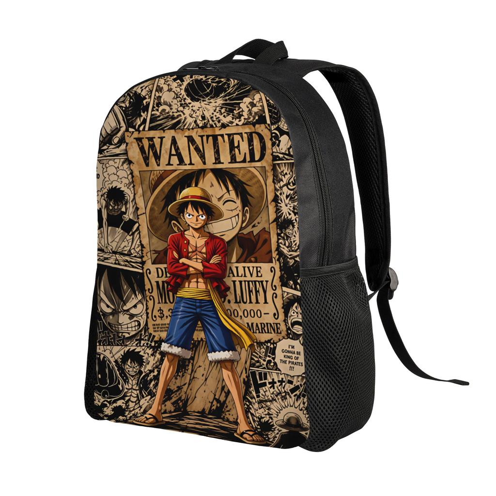 Ones Pieces Backpack Luffy Hiking Backpacks Female Fashion School Bags Custom Pattern Rucksack