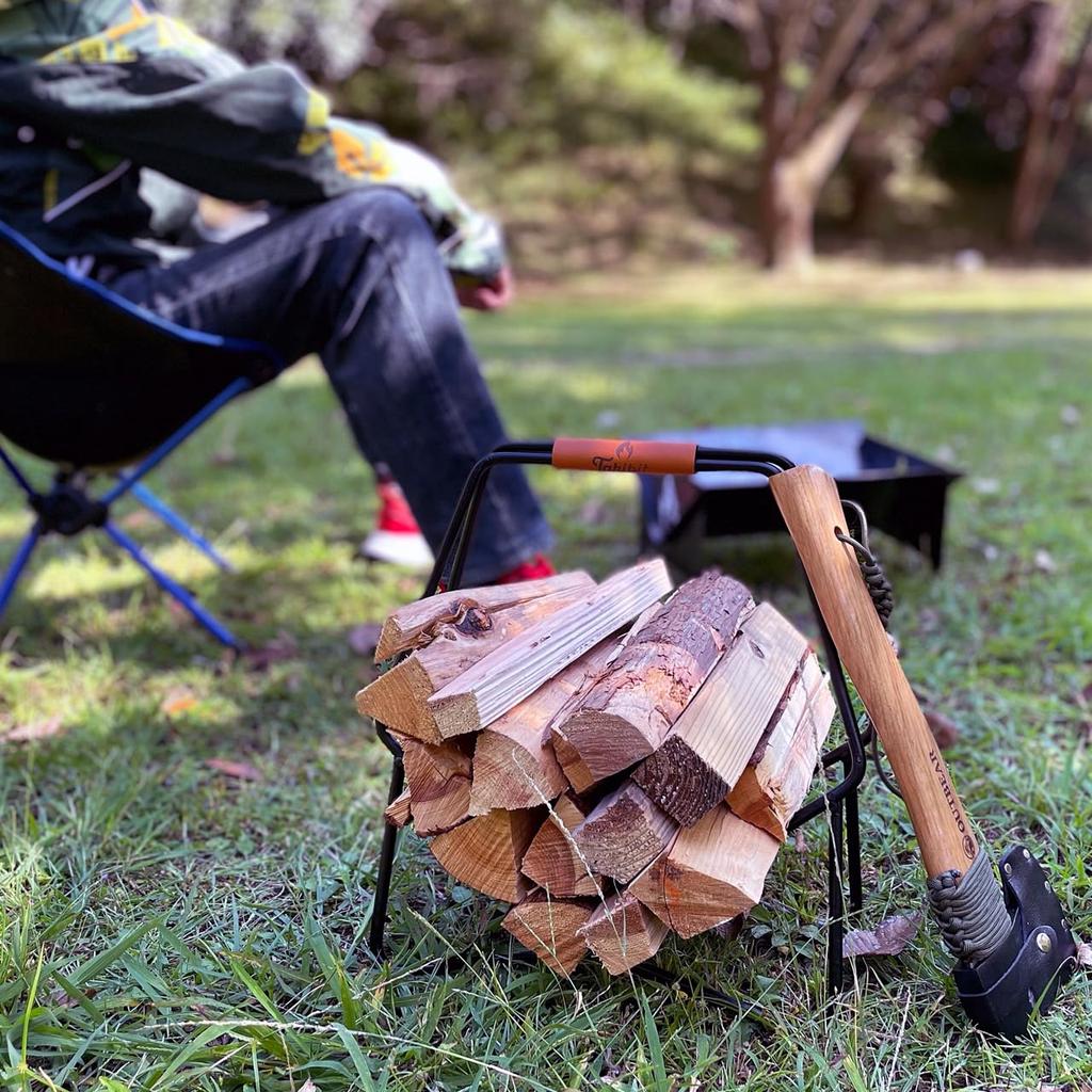 Protect your essential for from and it looks great Takibi Firewood Rack firewood, bonfires, moisture, too!