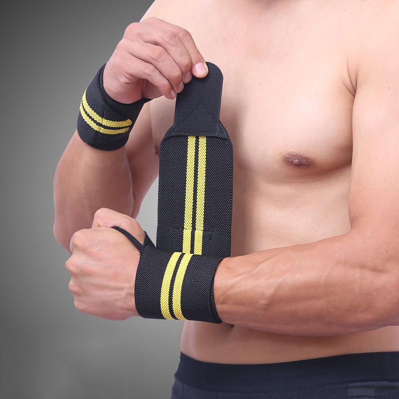 1 Paar Gewichtheber-Handgelenkbandagen - Extra starke Stützbandage für Fitnessstudio, Fitness & Sport - Anti-Verstauchungs-Schutz-Handgelenkbandage
