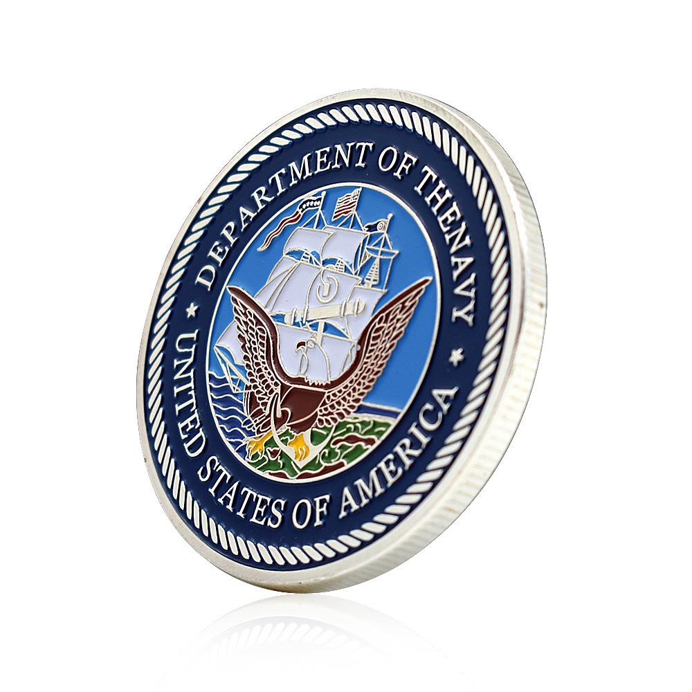 NAVY Aviation Eagle Pattern Series Silver Coins Challenge Coins Military Beliefs Collection Souvenirs