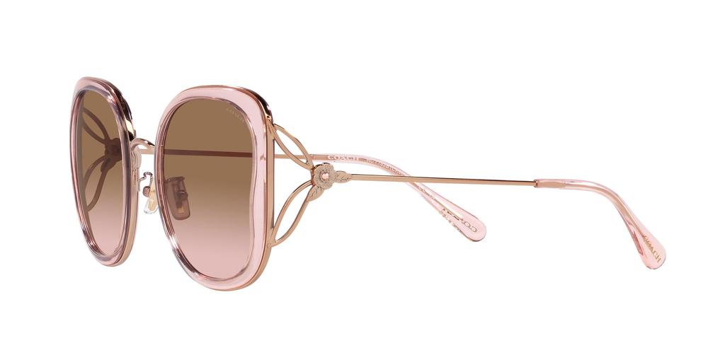 Coach HC7153B CK483 Sonnenbrille TRANSPARENT PINK 54 Damen
