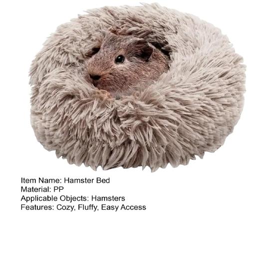 Fluffy Hamster Bed Plush Cozy Sleep Pad Soft Warm Cushion Pet Bed for Small Animals Guinea Pig Chinchilla Hedgehog