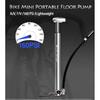 WEST BIKING 140psi High-pressure Bike Pump with Gauge for Fork Hand Cycling Tire Inflator Schrader Presta Valve Bicycle Pump