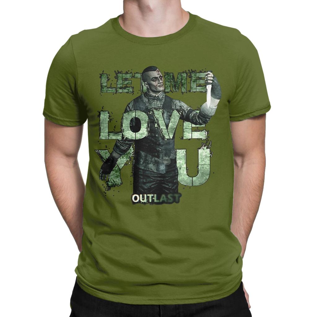 Outlast Eddie Gluskin Unisex T Shirts Casual Tee Shirt Short Sleeve Round Collar Tshirts Pure Cotton Gift Idea Tops