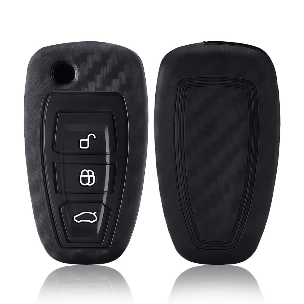 Silicone Car Remote Key Fob Cover Case for Ford Ranger C-Max S-Max Focus MK3 Galaxy Mondeo Transit Tourneo Custom Accessories