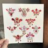 Princess Makeup Tassel Stickers – Kids' Ancient Costume Eyebrow Decorations for Stage Performances