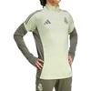 adidas Color Block Slim Fit Long Sleeve Soccer Shirt Men Tops Yellow Green JP3979