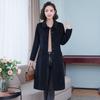 Elegant Pure Color Double Faced Wool Coat Women Slim Fit Mid Long High Quality Autumn Winter Trench Coat