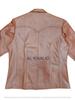 Lambskin Formal Men's Leather Blazer Brown Two-Button Handmade Genuine Office Wear Soft Fit