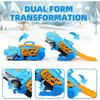 Non-Toxic Dinosaur Toys For Kids Children Ages 3-5 Car Track Set Dinosaur Transport Truck With Diecast Cars That Transform Into Dinosaurs