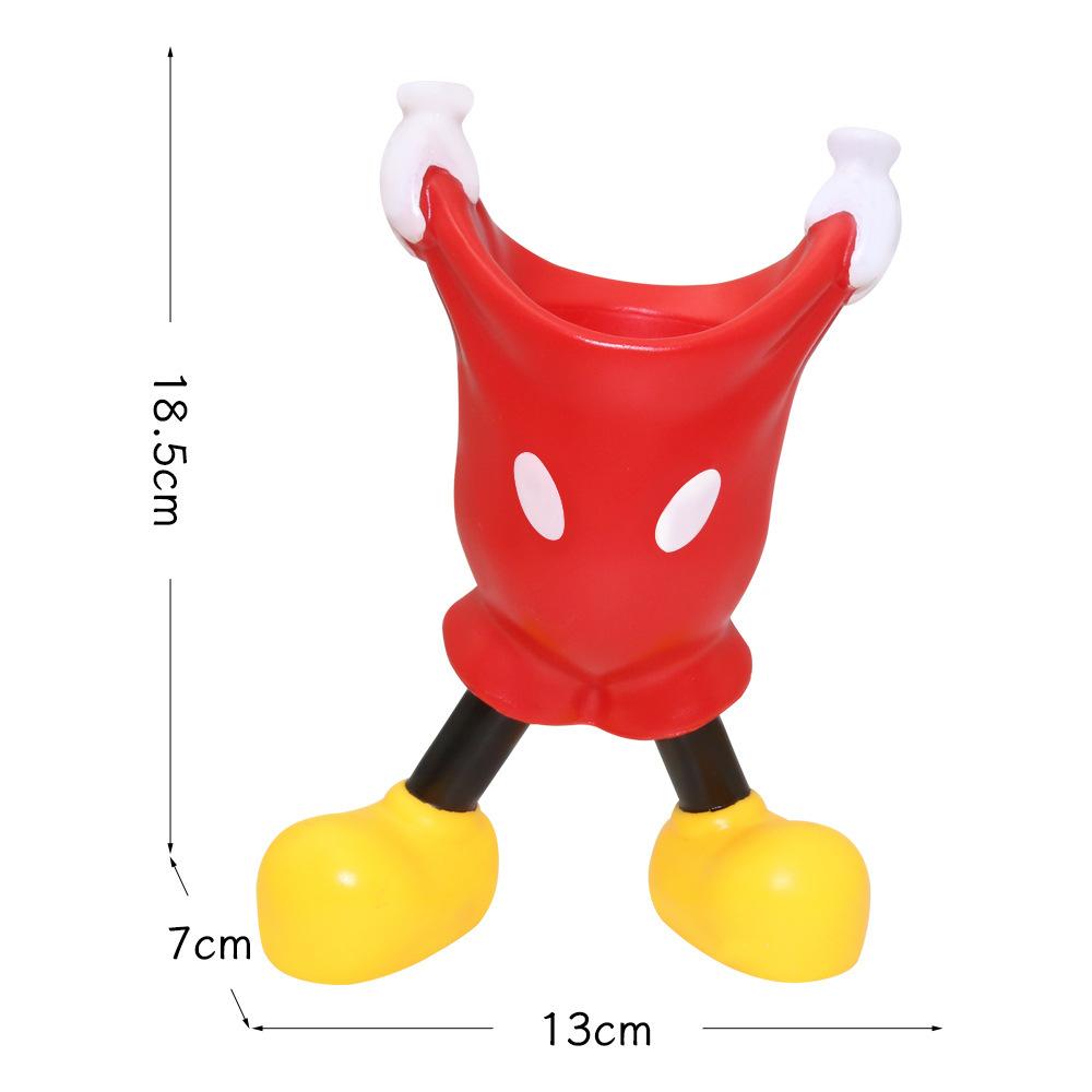 Disney Mickey Mouse Creative Pen Holder Cartoon Storage Bucket Color Matching Suitable for Desktop Practical and Fashionable