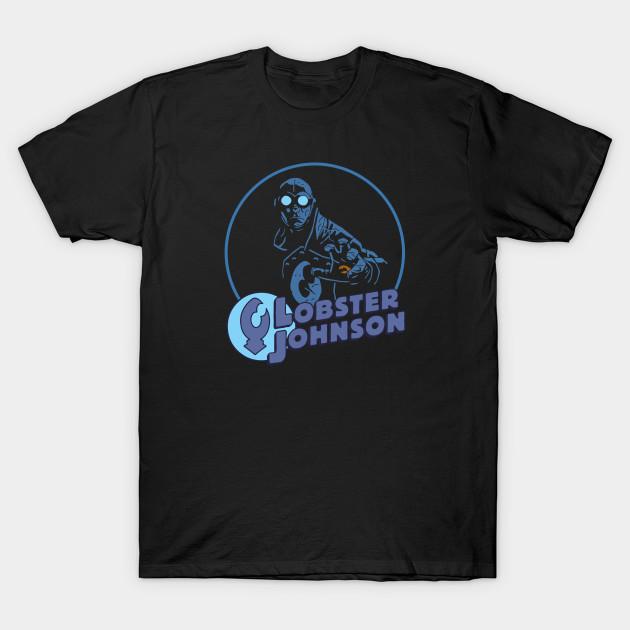 

Men Black Print T-shirt Lobster Johnson (Black Print) No-Cut Transfer Paper Print Cotton Tshirt M чорний