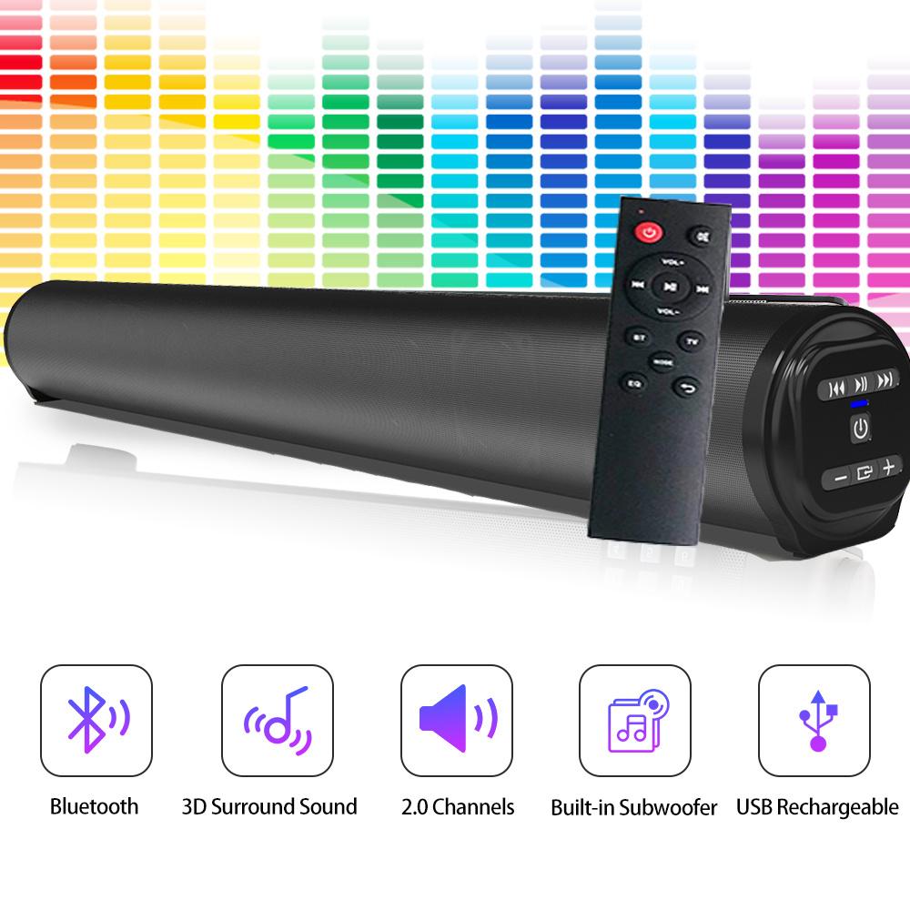 Bezdrátový reproduktorový systém Bluetooth Sound Bar Speaker System Super výkonný zvukový reproduktor Kabelový bezdrátový Surround Stereo Domácí kino TV Projektor