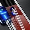 Double PD45W Fast Charging Car Charger Socket with LED Light Waterproof USB QC3.0 Charger Adapter for 12V/24V Car Boat