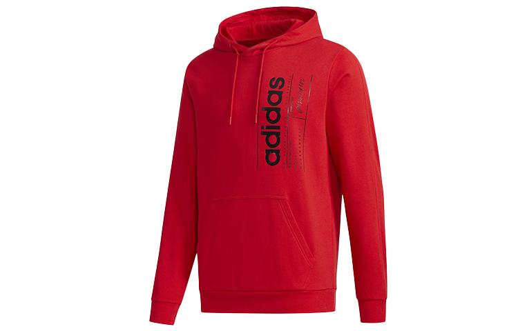 Adidas Sweatshirts Men s Red Hooded Moderate Regular FQ7993 S