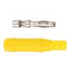 10pcs Metal Banana Plugs Red Copper 4mm Male Connector Plugs with Housing for Testing EquipmentYellow