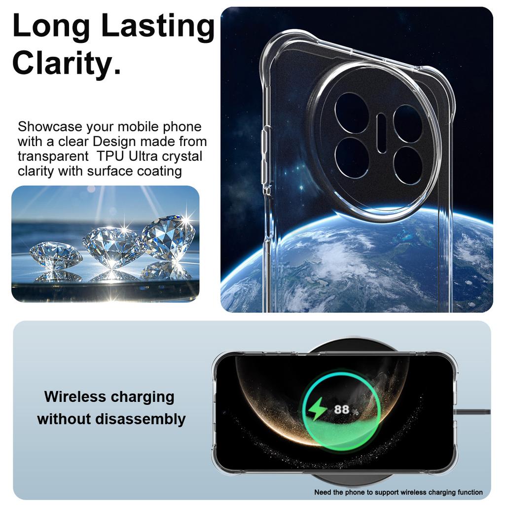 IMAK For Huawei Mate 70 Air Case TPU Phone Cover Airbag Shockproof Protection