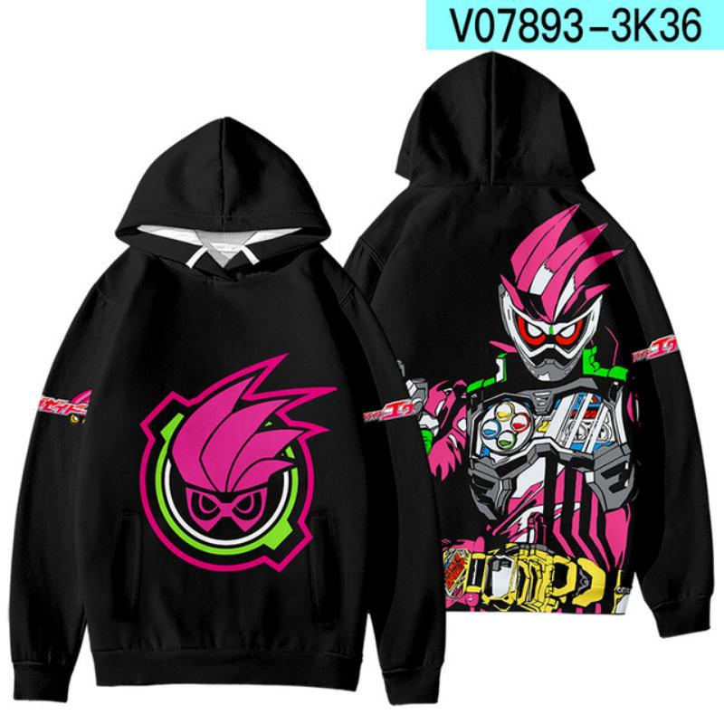 

2025 Новый Камен Райдер 3D-печать Мужские/Женские Осенне-Зимние Аниме Толстовки Свитшот Толстовка с Длинным Рукавом Харадзюку Мультяшные Топы 4XL