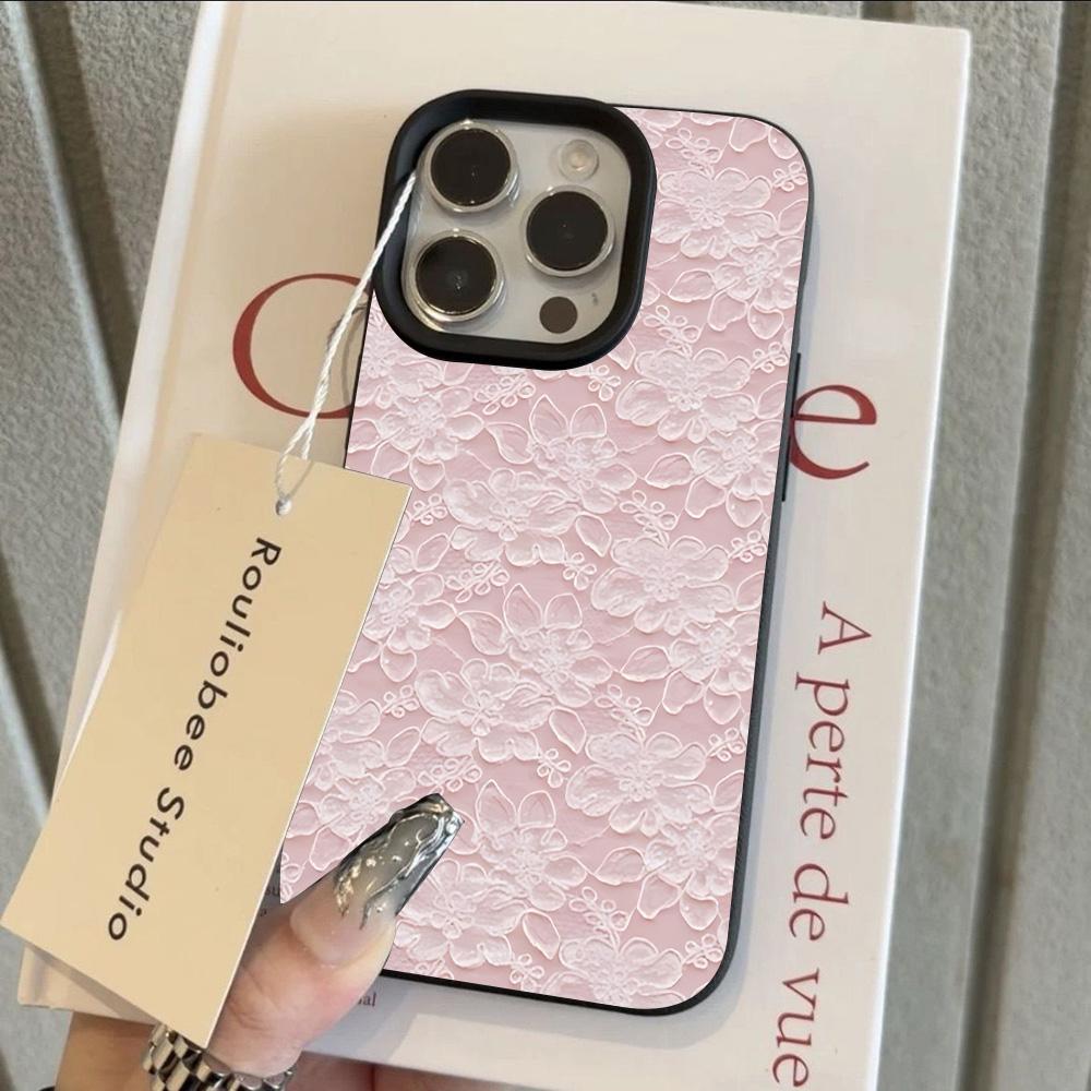 

ГОРЯЧИЙ Корейский Кот Собака Роскошный Кружевной Личи-кожаный узор Чехол для Телефона Для iPhone 17 16 15 14 13 12 11 Air Pro Max Plus X XR XSMax iPhone 14