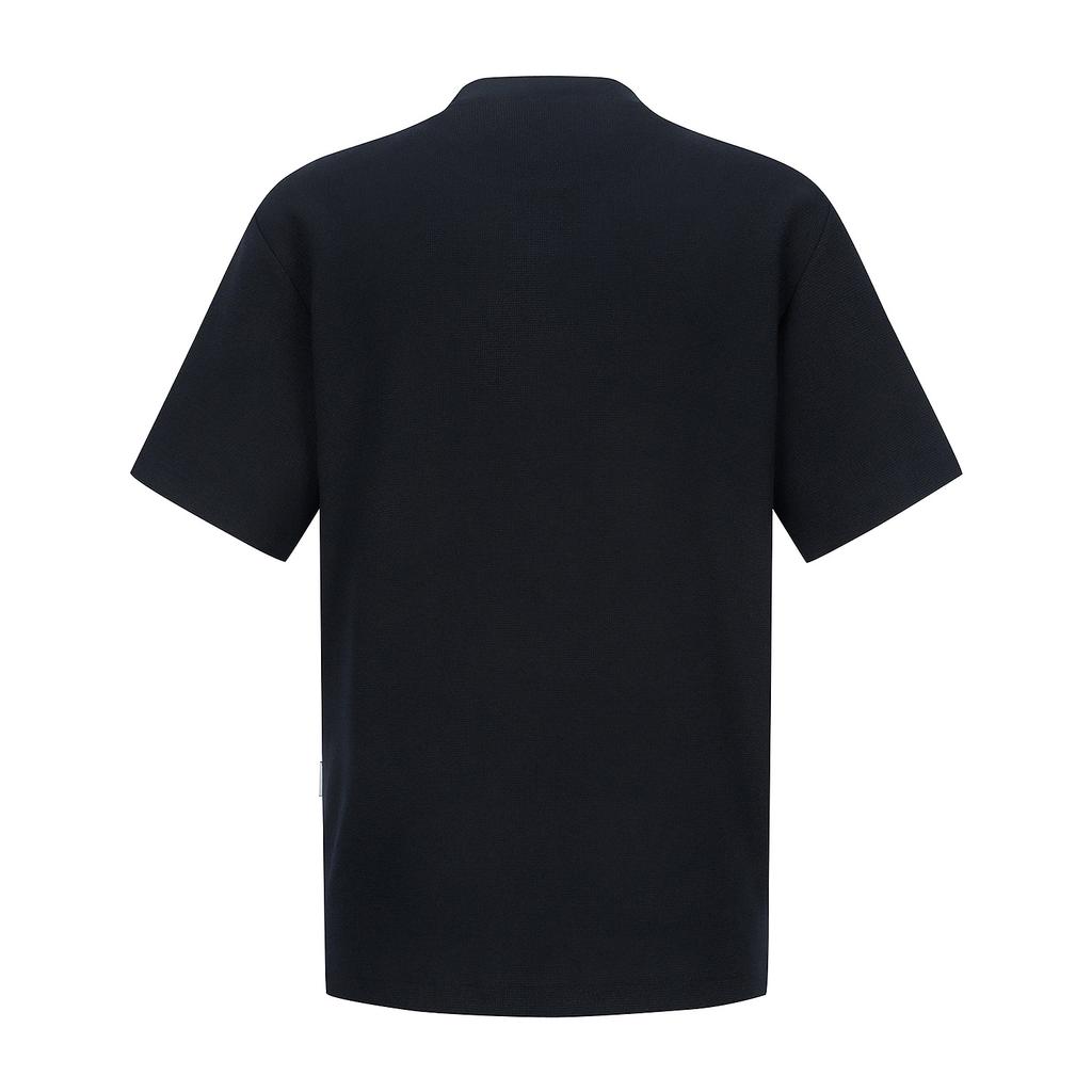 FERRAROMILANO Micro-Textured Jersey Round T-Shirt Navy (Am0Eks20949)