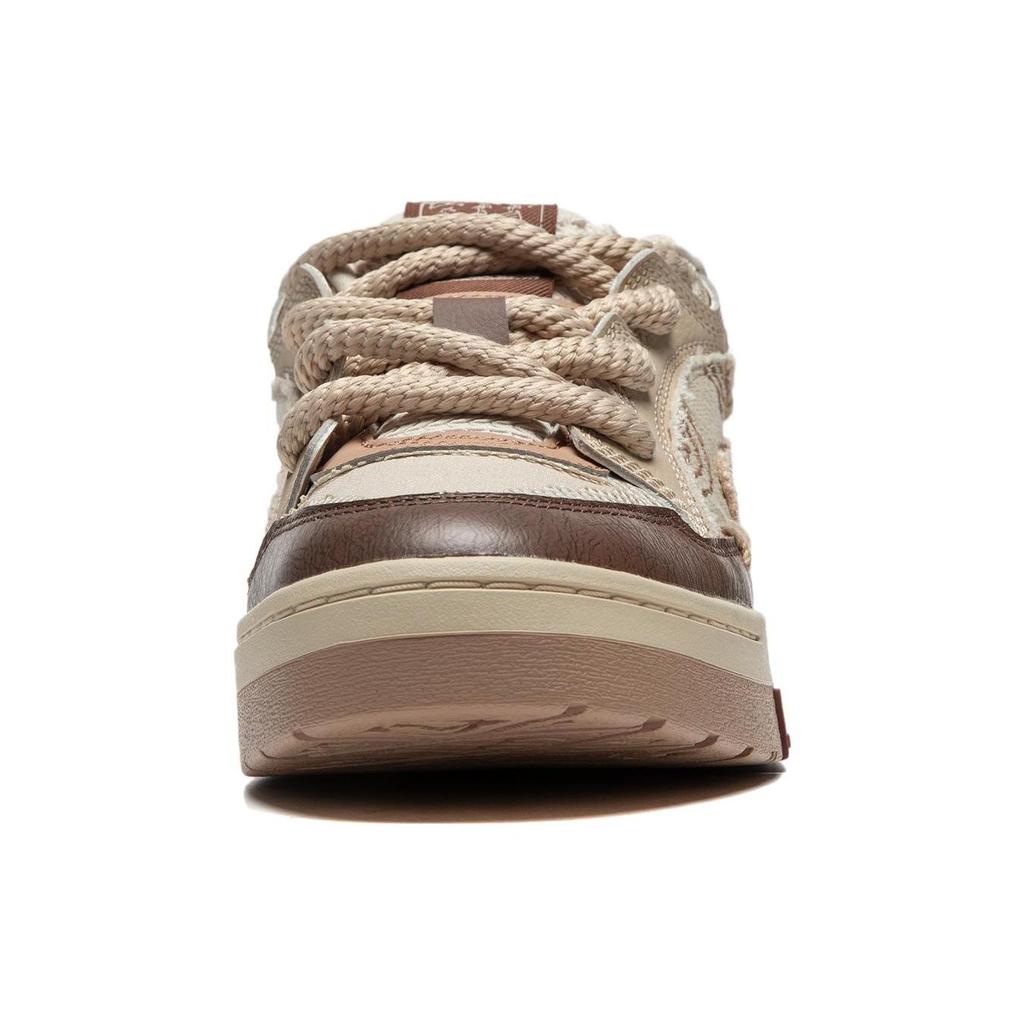 Li Ning Journey V2 Slip Resistant, Abrasion Resistant, Lightweight Low top Skateboard Shoes Men's Gray Brown AGCT563-1