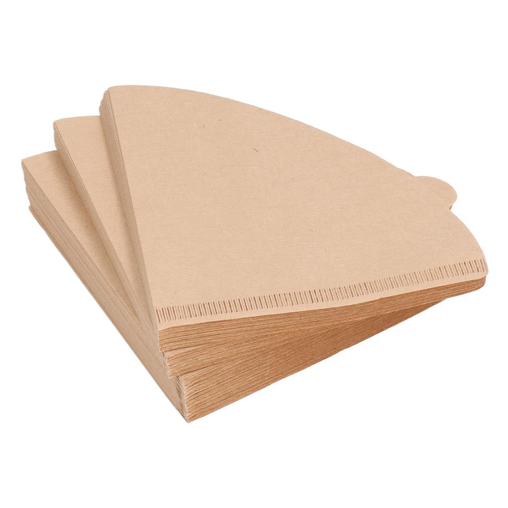 100PCS Coffee Filter Paper Cone Shaped Disposable Coffee Strainer Paper Natural Filter Paper