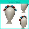 The Queen's 70th Platinum Jubilee Red White Blue Flower Hair Accessories Crown Celebrate In Style!