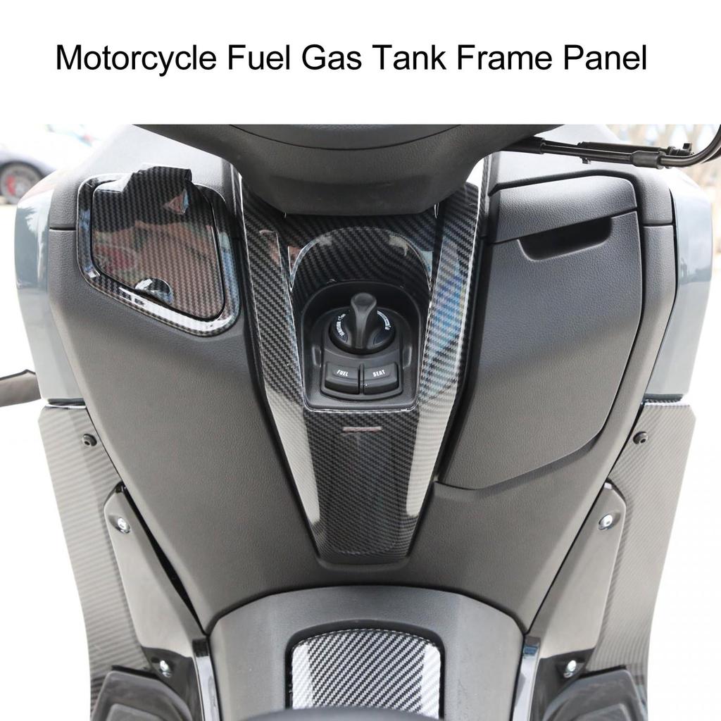 Motorcycle Fuel Tank Frame Panel, Carbon Fiber Style High-Strength Fuel Tank Protection Panel for NMAX 125 155