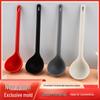 2023 Heat-Resistant Silicone Long-Handle Soup Ladle - Non-Stick Pot and Porridge Spoon