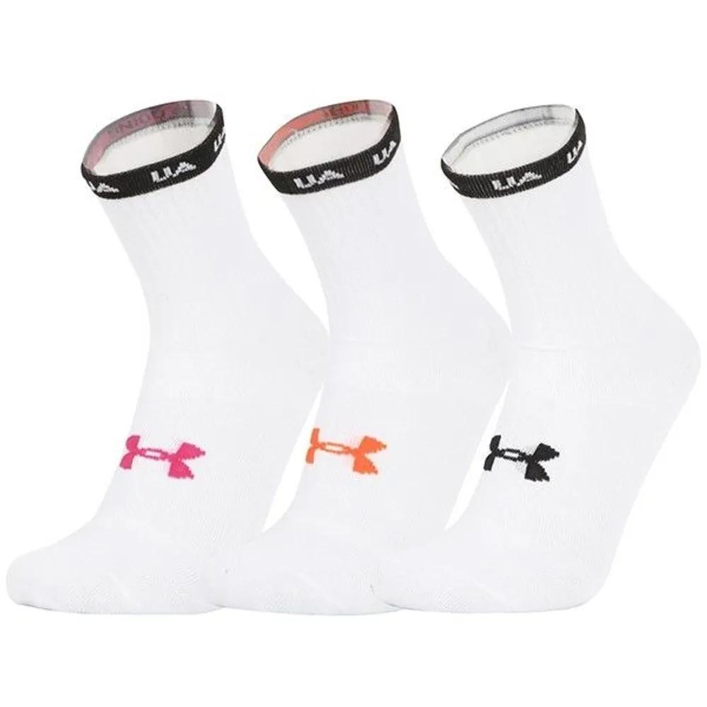 Under Armour 1382942-100 UA Essentials Novelty Crew Socks 3-Pack 1382942-100
