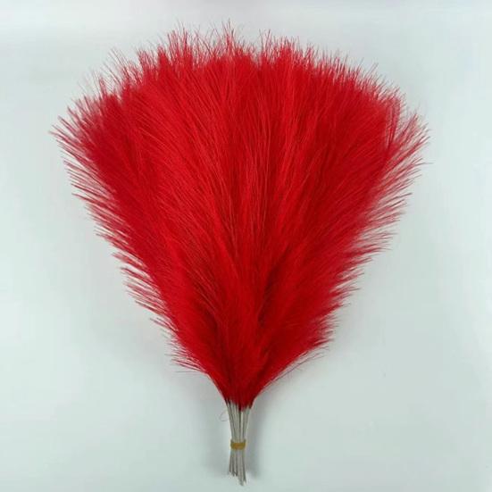 10Pcs Artificial Pampas Grass Decoration Realistic Fluffy Tall Fake Dried Grass Home Office Wedding Party Table Centerpiece Boho Decor