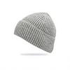 New Solid-color Chunky-knit Beanie versatile Cold-weather Hat Cross-border E-commerce Keeping Women Warm Winter;