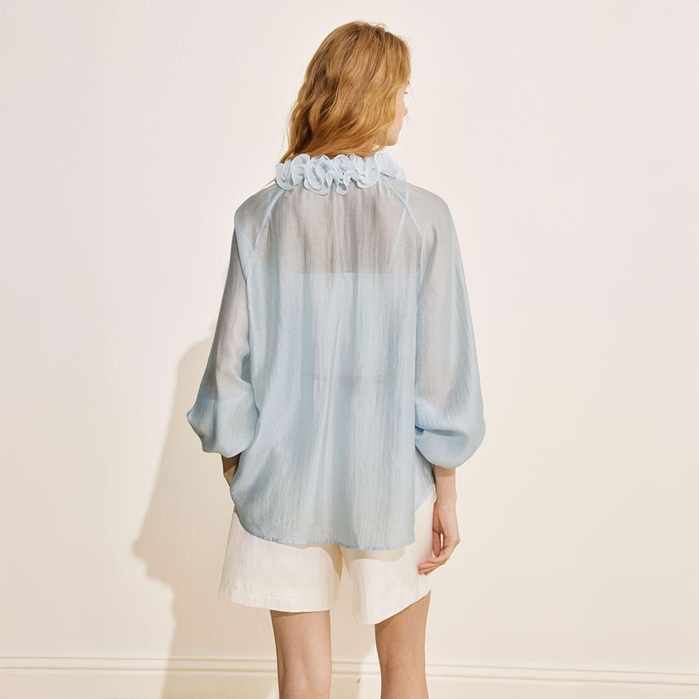Waiwaiaiem Yy_Cover-Up Lace V-Neck Top