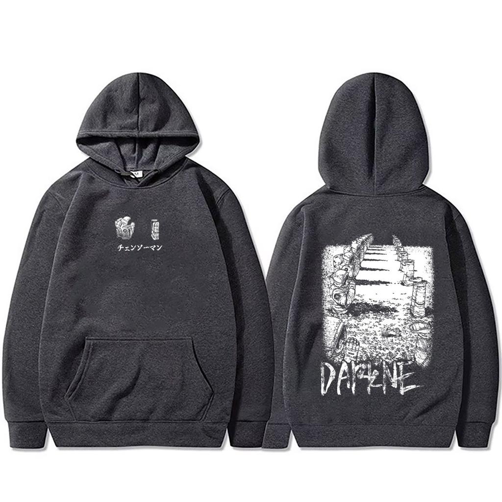 Anime Chainsaw Man Hoodie Funny Cartoon Denji Pochita Graphic Sweatshirt Men's Women's Casual Pullover Hoodies