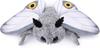ZHONGXIN MADE Søt Møll Plysjleke, Hvit Møll Kosedyr 11 Tommer, Håndlaget Stor Mothman Insekt Plysjmodell Leke, Unik Plysjleke Gave Samling